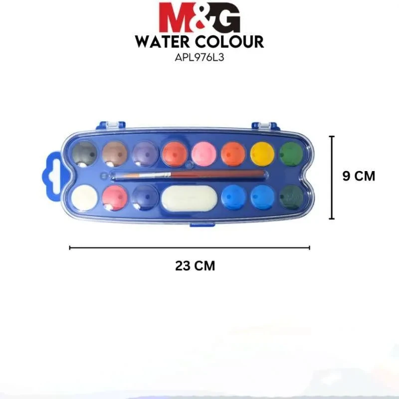 Cat Air  M&G Mini Watercolor Blocks 12+2C 23mm APL976L3 / Water colour
